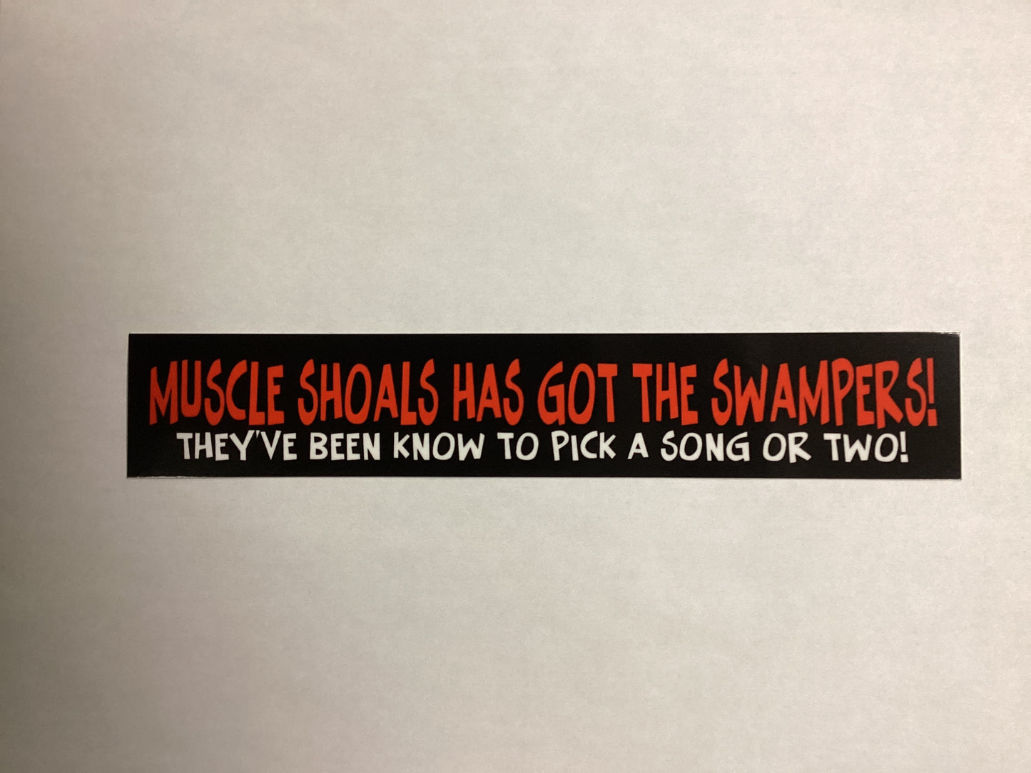 SWAMPERS BUMPER STICKER