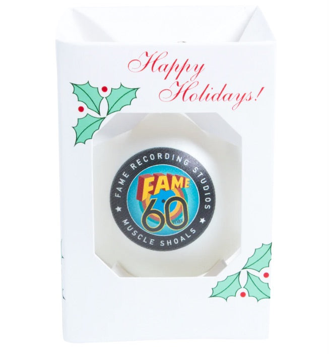 60TH ORNAMENT WHITE