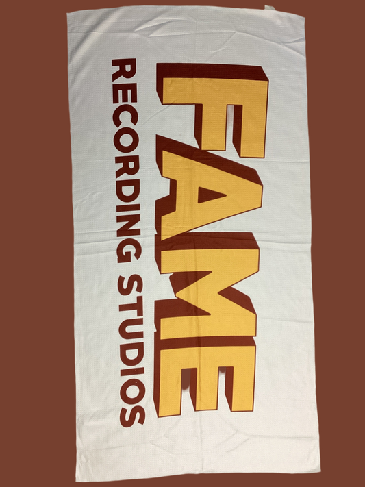 FAME Beach Towel White