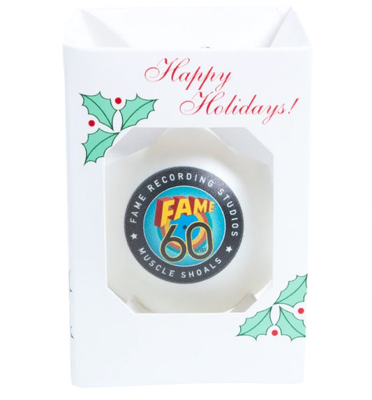 60TH ORNAMENT WHITE