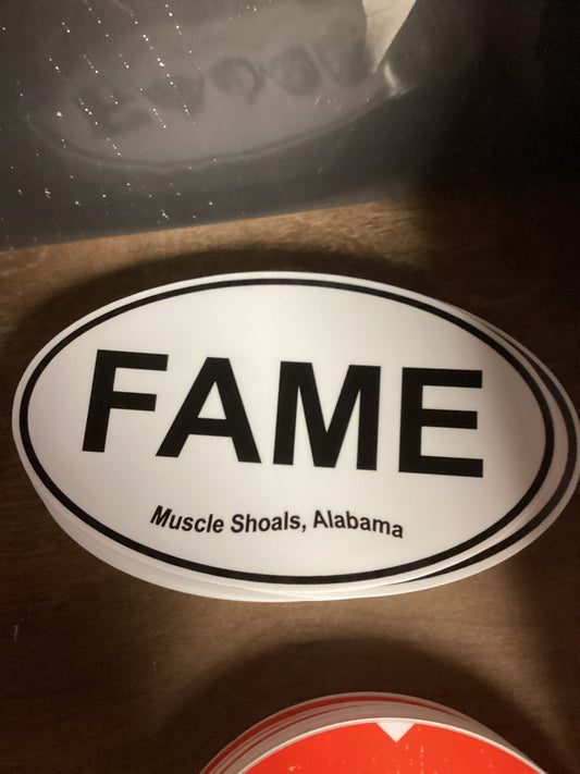 Fame Oval Sticker